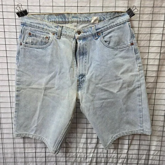 Vintage Levis 505 Denim Shorts 36 USA Made - Picture 1 of 5